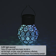 2pcs Solar Powered Hanging Ball Light