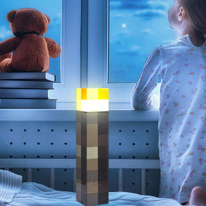 USB Brownstone Torch Lamp