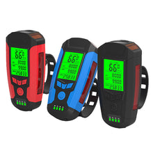 USB Rechargeable Bicycle Headlight with Speedometer Calorie Counter