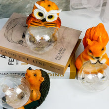 Garden Decor Squirrel Art LED Solar Lights