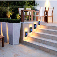 2pcs LED Outdoor Solar Powered Lamps Wall Lamps