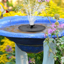 Solar Fountain with Colorful Lighting