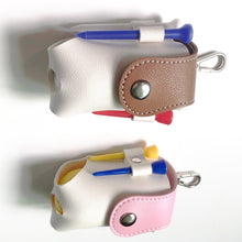 PU Leather Waist Hanging Mini Golf Ball Bag
