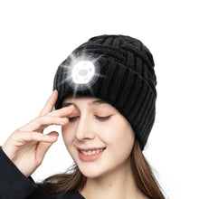Light Up Flashlight Knitted Beanie Cap