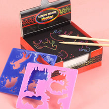 100pcs Rainbow Scratch Mini Notes Paper Pad Cards