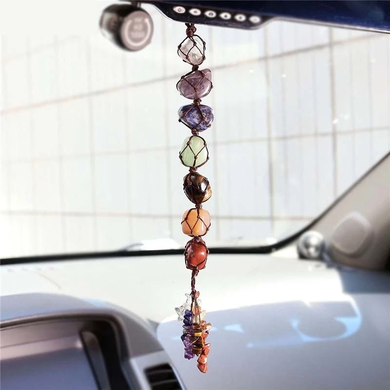 7 Chakra Crystals Car Hanging Ornament