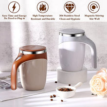 Electric Stainless Steel Magnetic Self Stirring Coffee Mug