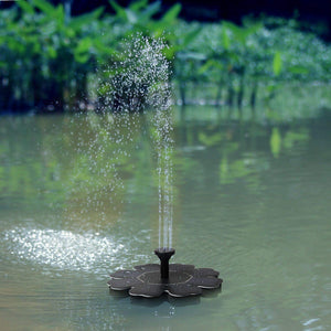 Solar Powered Fountain Pump wi/ different Spray Pattern Heads for Pool, Garden, Pond - Groupy Buy