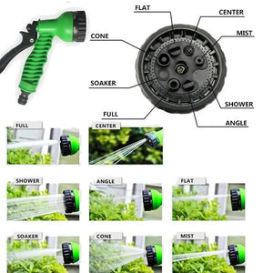 Expandable Garden Hose with Spray Gun