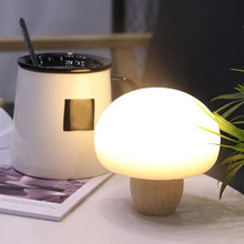 USB Rechargeable Wood Mushroom Night Light