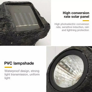 Solar Outdoor Landscaping Rock Lights