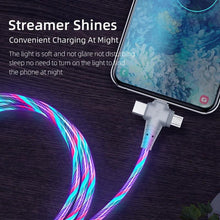 3 in 1 Glow Flowing Charging Cable
