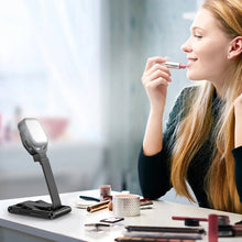 2-In-1 Foldable Desktop Phone Holder with Fill Light