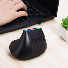 2.4G Wireless Vertical Ergonomic Optical Mouse with Bluetooth Receiver