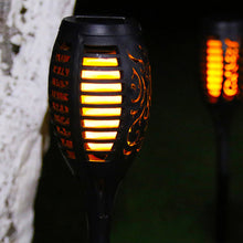 LED Solar Flame Torch Light