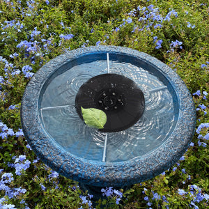 Solar Fountain with Colorful Lighting