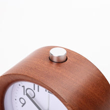 No Ticking Wooden Bedside Alarm Clock