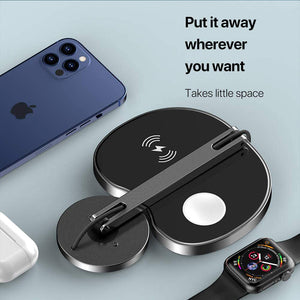 3-in-1 Magnetic Wireless Charger Replacement MagSafe Charger