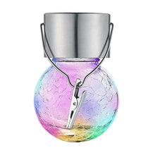Hanging Solar Cracked Glass LED Ball Light