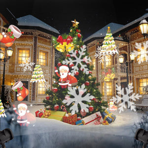 Festive Outdoor Laser Light Projector with 12 Slides
