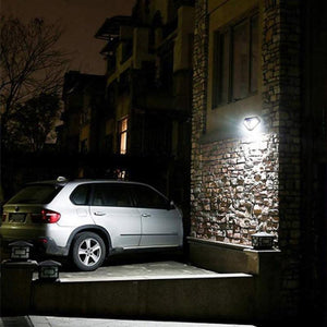 102 LED Solar Powered Body Sensor Wall Light Garden Lights