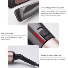 2-In-1 Curling And Straightening Twisted Spiral Hair Iron With LCD Display