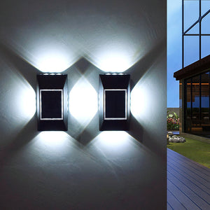 4-Sided Luminous Solar LED Wall Mounted Light
