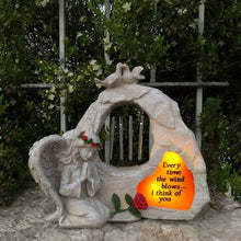 Solar Praying Angel Wind Chime Statue