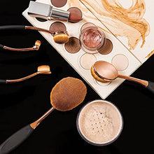 5pcs Oval Makeup Brushes Set