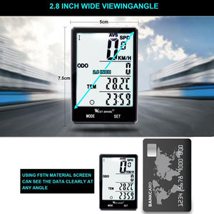 Wireless Waterproof Backlit Bicycle Speedometer