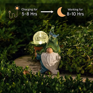 Outdoor Solar Light Garden Resin Ornaments