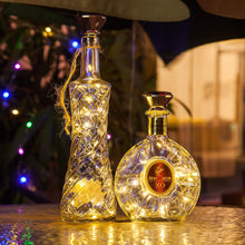 5pcs Xmas Solar Diamond Cork Light