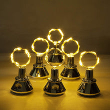 5pcs Xmas Solar Diamond Cork Light