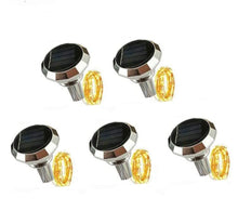 5pcs Xmas Solar Diamond Cork Light
