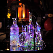 5pcs Xmas Solar Diamond Cork Light