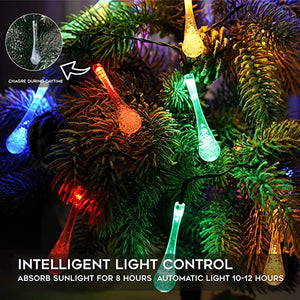 Solar Powered Outdoor Fairy LED Droplight