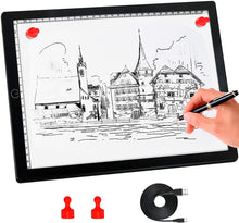 USB Rechargeable A4 Magnetic Pad Guide Light Tracing and Drawing Board