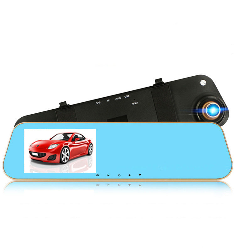 1080P 4.3-Inch Dual Mirror Dash Camera with Touchscreen