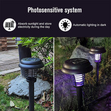 Solar Powered Outdoor LED Mosquito and Bug Zapper Insect Pest Killer Lamp