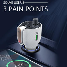 In-Car Charger FM Transmitter Talking Bluetooth Earphone Handsfree