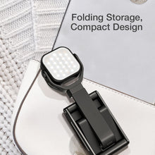 2-In-1 Foldable Desktop Phone Holder with Fill Light
