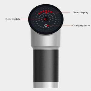Rechargeable Electric Deep Muscle Tissue Massage Gun with 4 Massage Heads