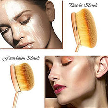 5pcs Oval Makeup Brushes Set
