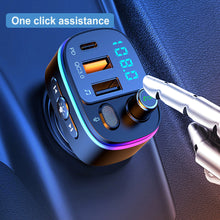 Bluetooth V5.0 FM Transmitter Wireless Radio Adaptor and Car with Backlit and LED Digital Display