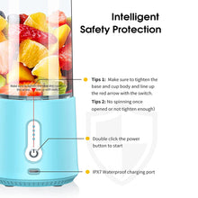 USB Rechargeable 6 Blades Portable Blender Smoothie Maker