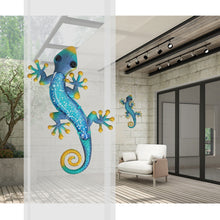 Metal Gecko Outdoor Wall Decor
