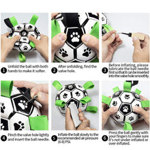 Interactive Training Dog Football Toy with Grab Tabs