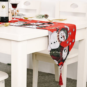 Christmas Table Runner with Tassel