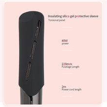 2-In-1 Curling And Straightening Twisted Spiral Hair Iron With LCD Display