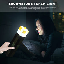 USB Brownstone Torch Lamp